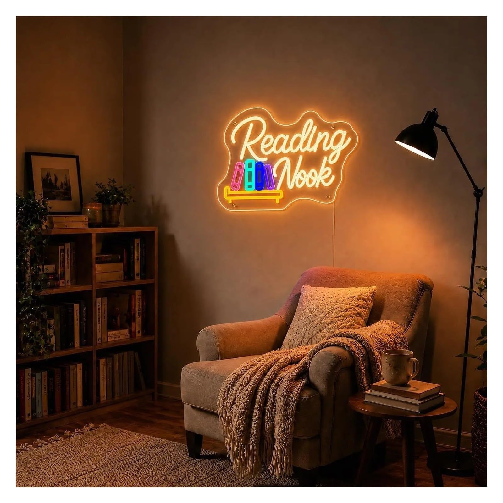 Decoración Lámparas Letrero De Neón LED Rincón Lectura