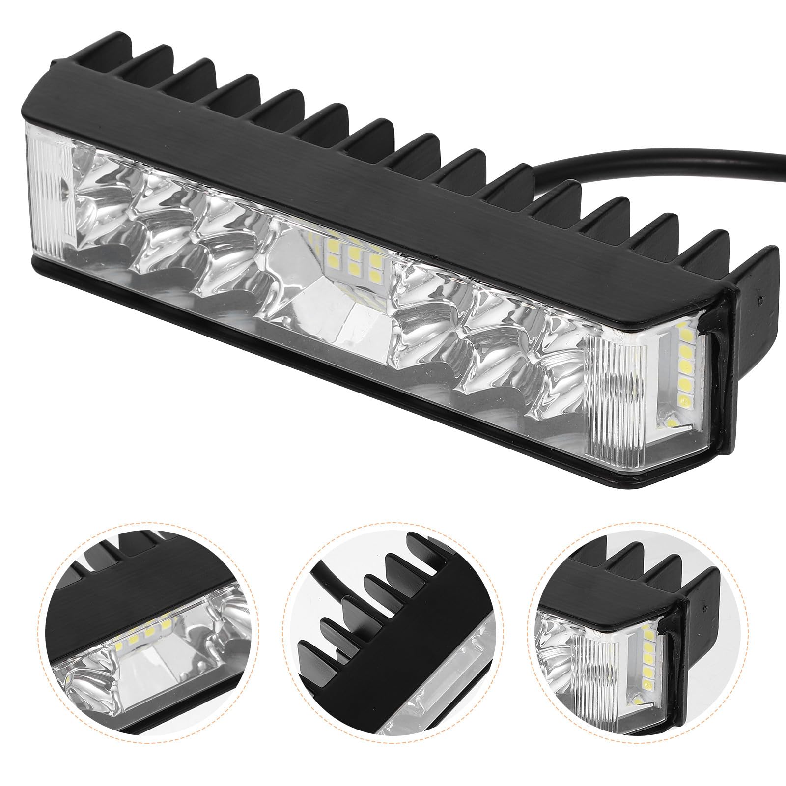 YARNOW Faros LED para Motocicleta Luz de Trabajo, Aleación de Aluminio, Instalación Fácil, Mejora la Seguridad en Condiciones Nocturnas y Diversos Entornos