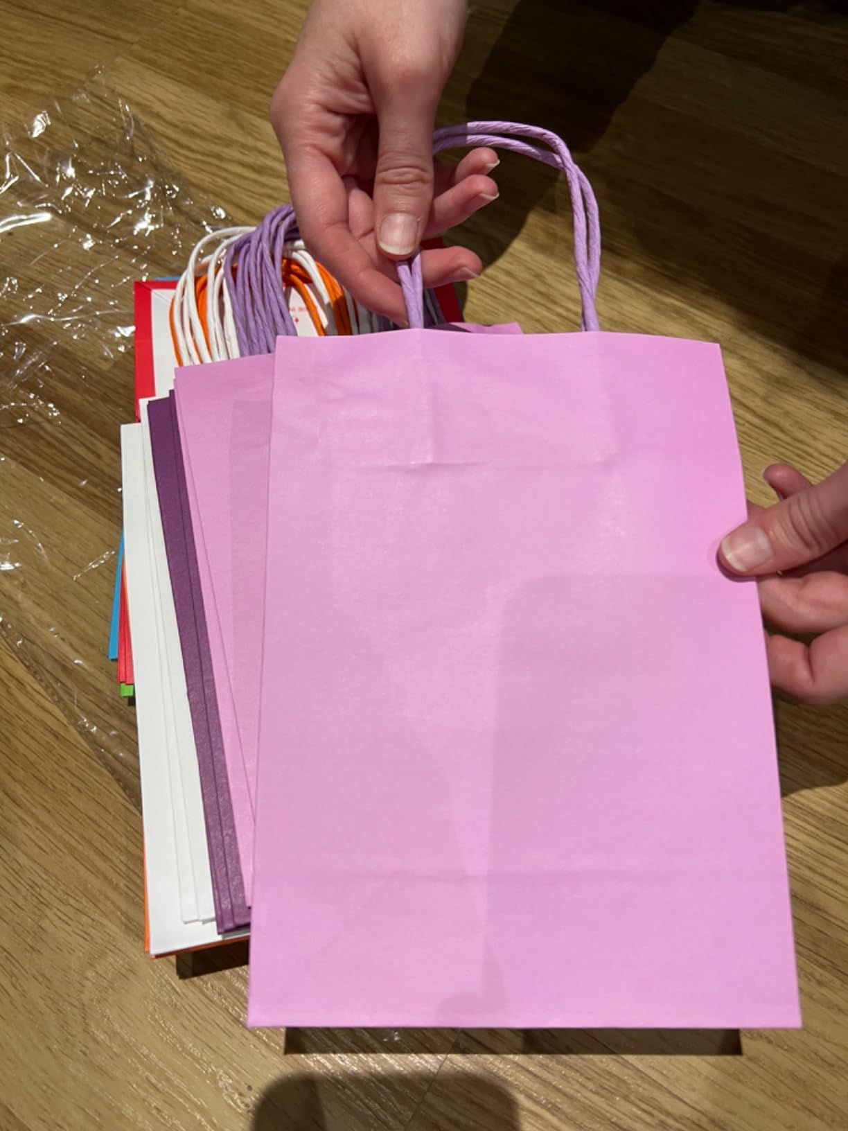 Luxury Stripe Pattern Paper Party Bags With Flat Handles - For Weddings, Birthdays, Baby Showers, Xmas 8 thumbnail image