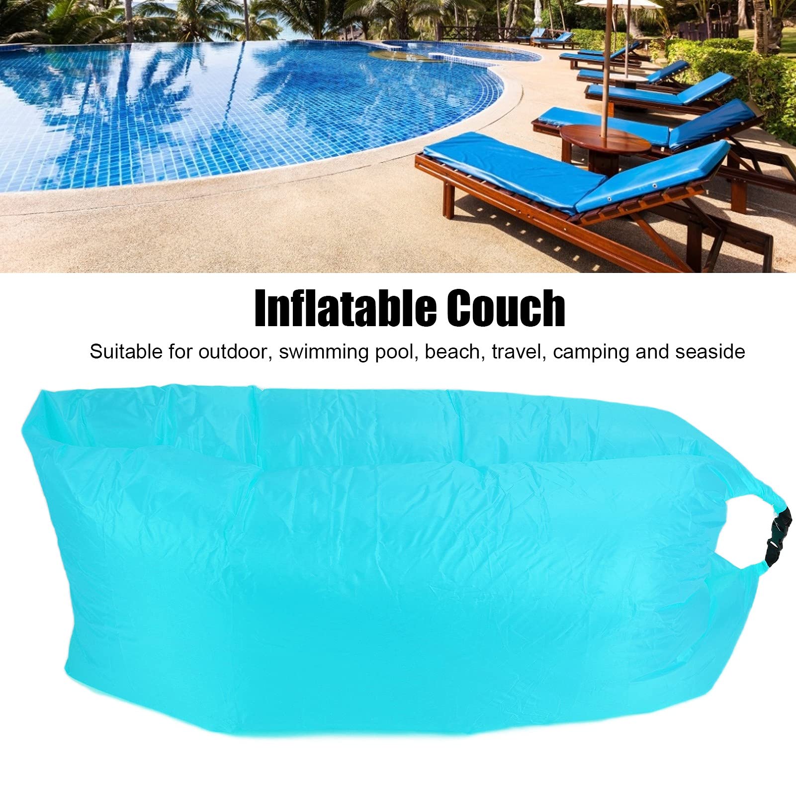 Colchón de aire inflable portátil, cama de camping ligera y plegable para aventuras de viaje al aire libre, fácil de transportar e instalar, ideal para senderismo y picnic
