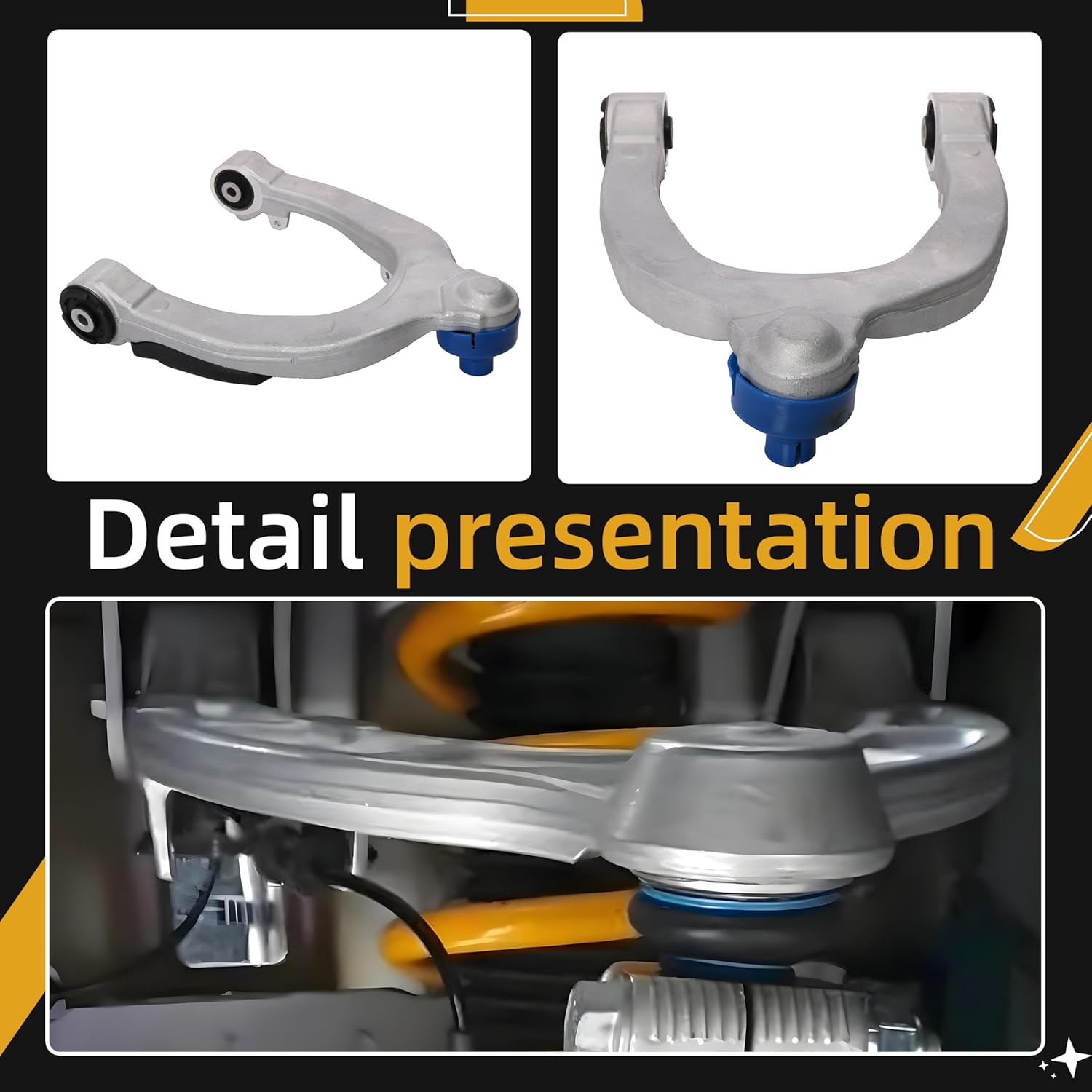 Front Right Upper Control Arm with Ball Joint, for Tesla Model 3 2017-2021, For Tesla Model Y 2020-2021, OE# 104432600E 104432600F 104432600G