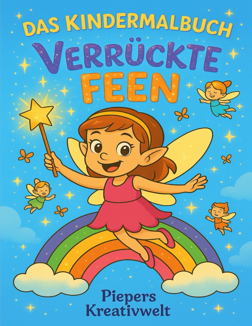 Verrückte Feen Ausmalspaß für Kinder
