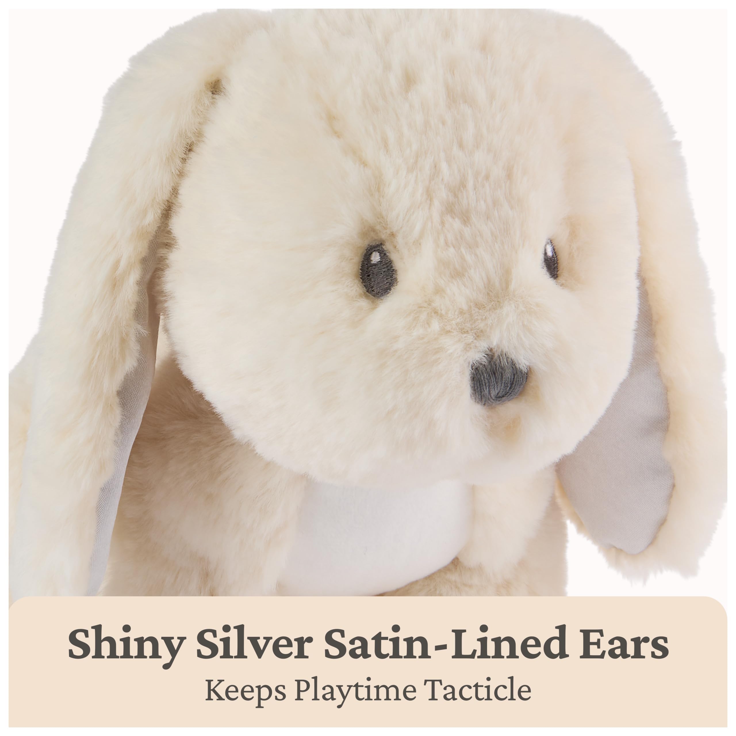 Baby GUND Clover Bunny peluche, coniglietto di peluche per neonati e bambini, crema, 25,4 cm