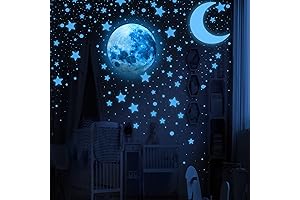 Glow in the Dark Stars for Ceiling Decor with Bonus Digital Guide