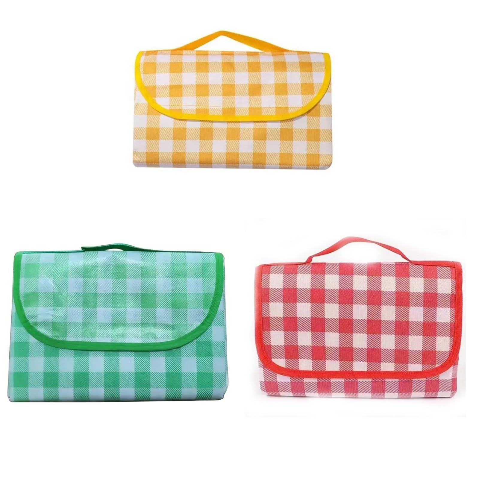 1 Pieza de Material Picnic portátil e Impermeable, Ideal for Acampar al Aire Libre y excursiones a la Playa para Pícnic(Yellow,200cmx200cm)