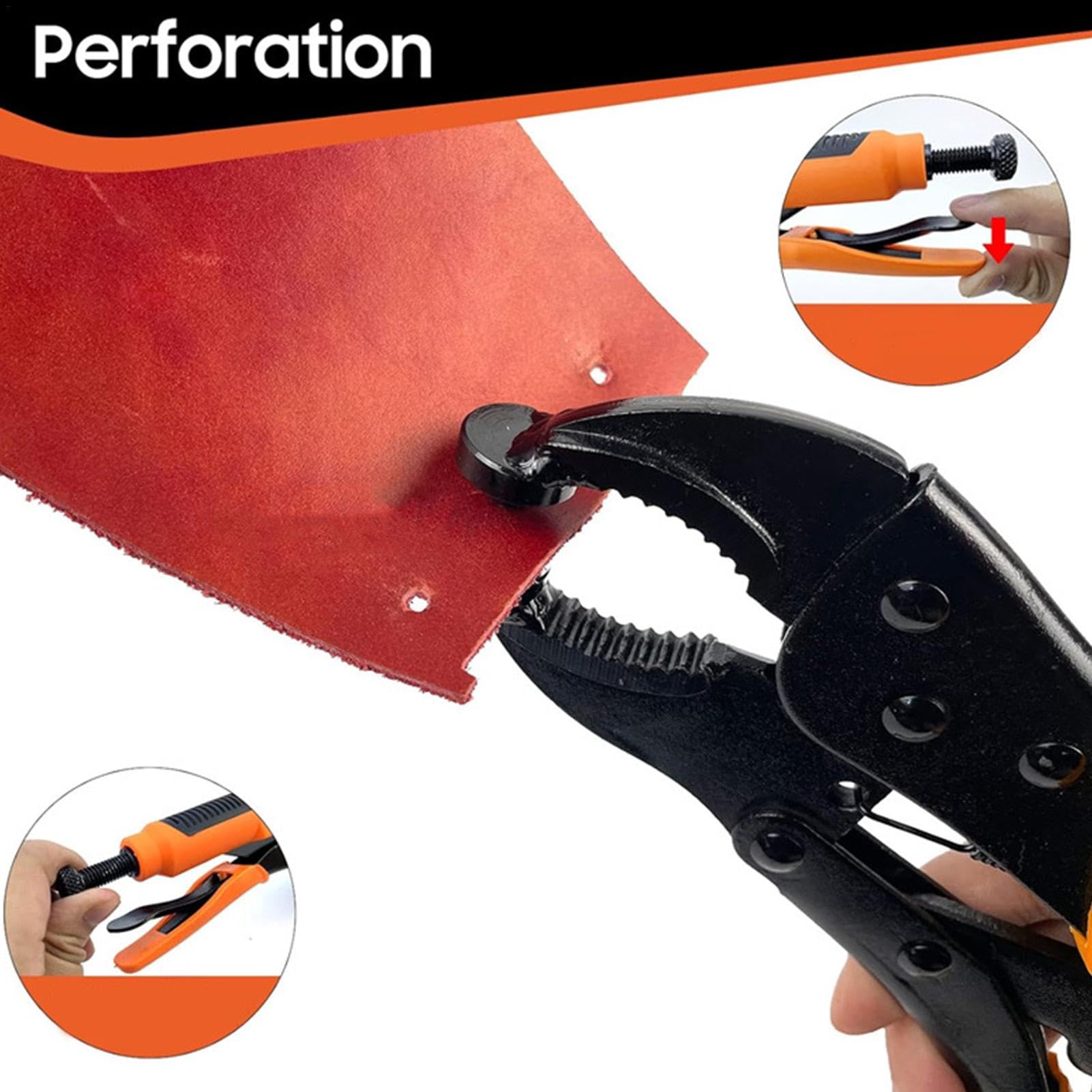Kit de reparación de lona con pinzas de presión, kit de cierre a presión de acero inoxidable para cargas pesadas - El kit de botones a presión portátil incluye estuche para manualidades y reparación