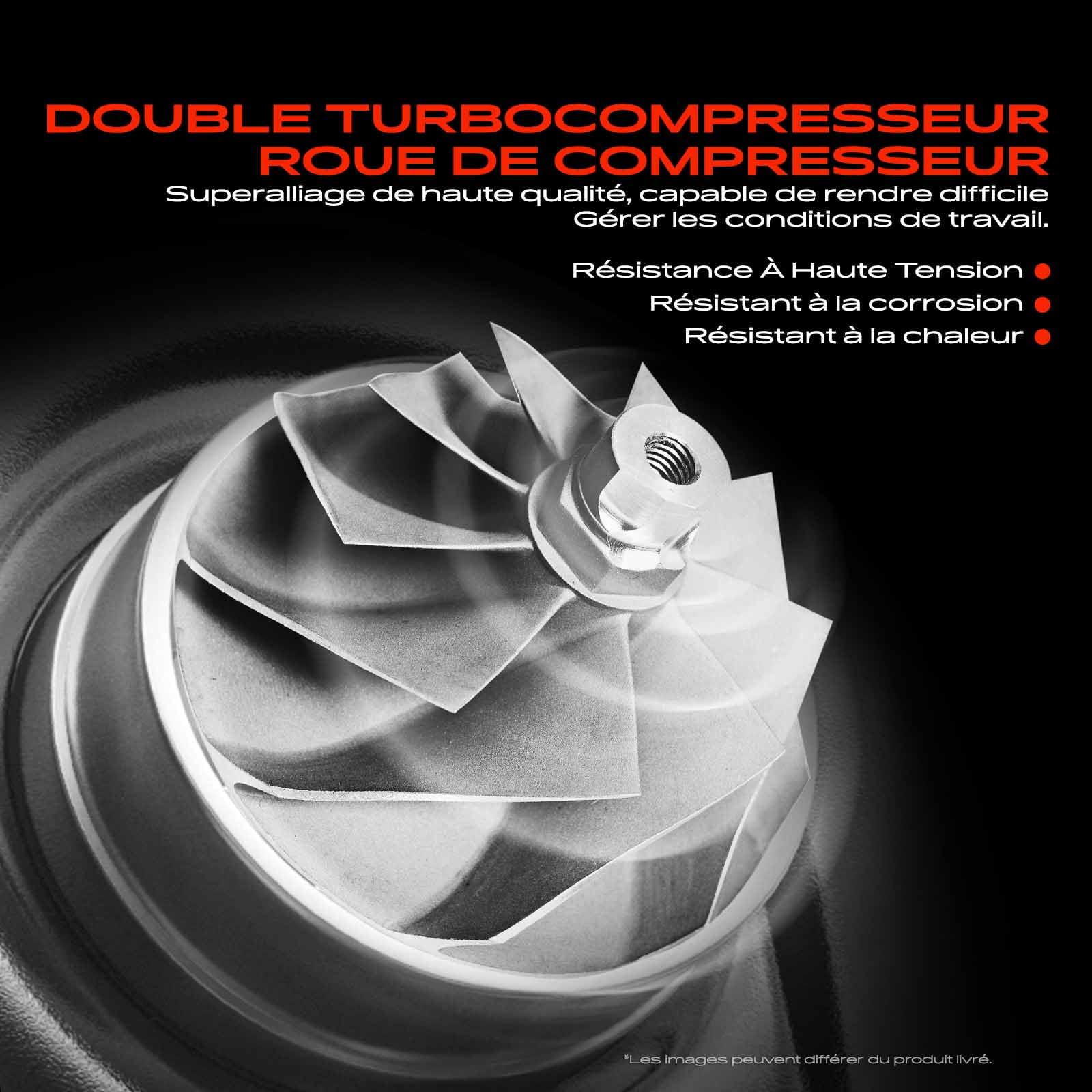 Frankberg Turbocompresseur 8201054152 | Compatible avec: Boîte Trafic II FL,Trafic II plateau/châssis EL,NV400 plateau/châssis X62 X62B,NV400 Box X62 X62B,Vivaro