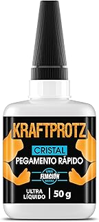 Comprar Pegamento extrafluido para Cristal y Espejos – KRAFTPROTZ 50 g XXL – Adhesivo supertransparente Resistente al Agua y al Calor – Punta de Aguja – Ideal para Fisuras Finas y Reparaciones delicadas