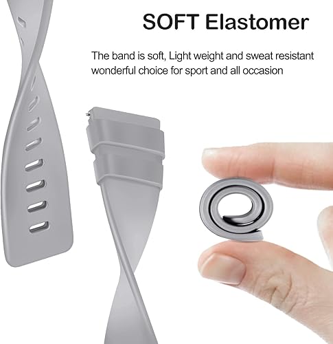 Miniatura 4 de Correas Tobfit compatibles con Fitbit Versa 2 y Fitbit Versa, Versa Lite, Versa Special, repuesto suave, accesorios de correas deportivas para mujer