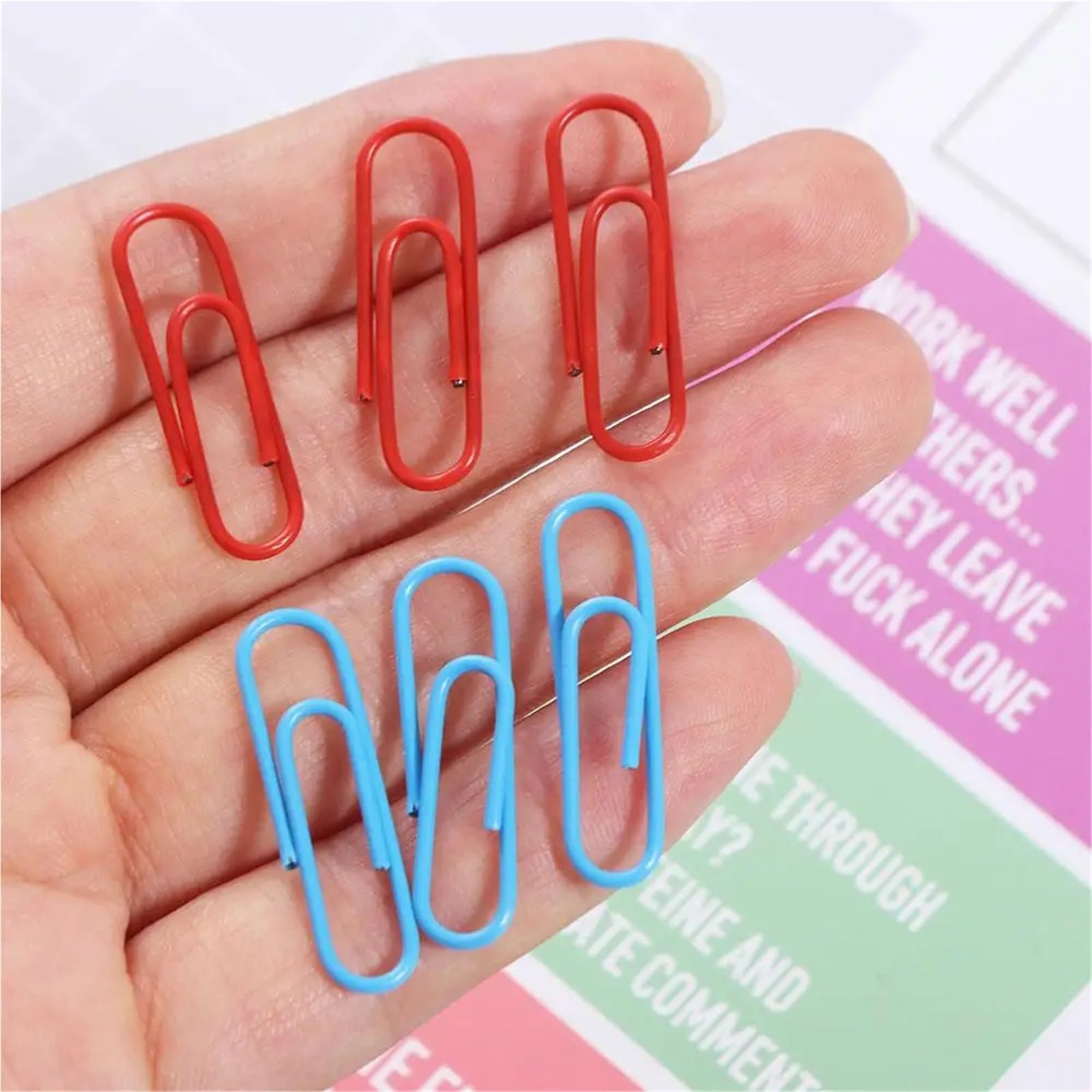Graffette a forma di 3000 PZ Mini Creativo Metallo Graffette Colorate Legatura Segnalibro Clip Legante Lega