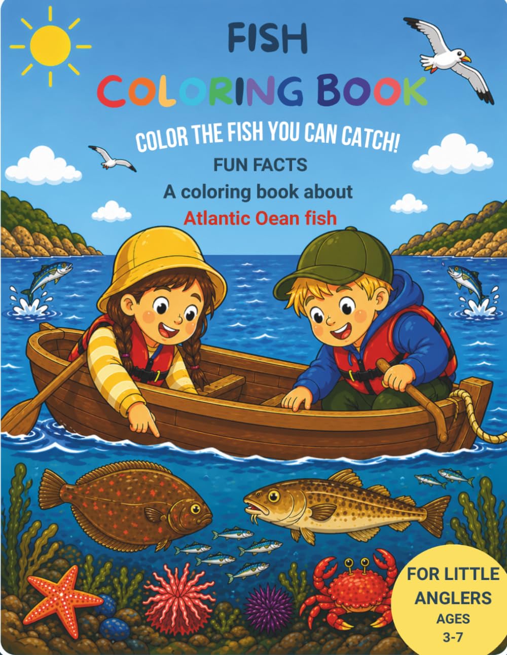 My fish coloring book!: Color the fish you can catch!