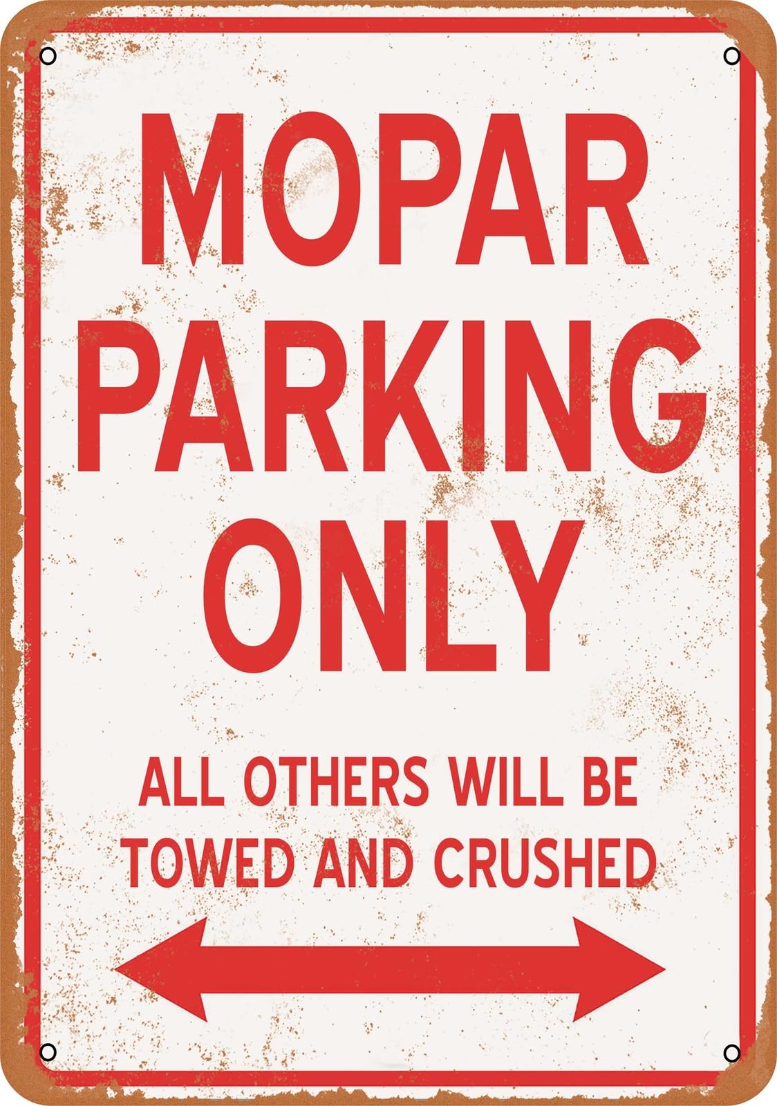 Metal Sign - MOPAR PARKING ONLY - Vintage Look home decor