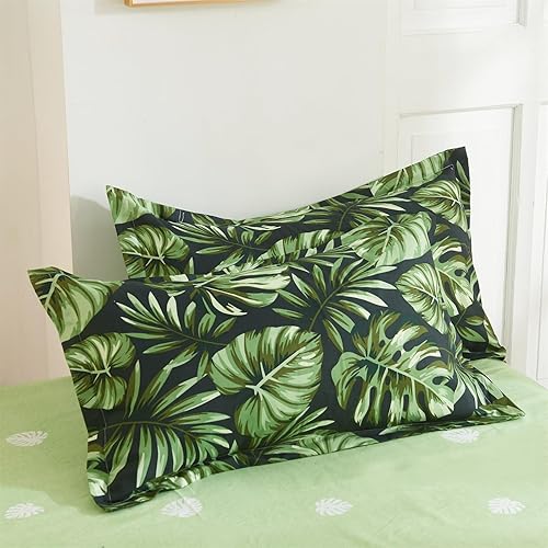 Miniatura 14 de Funda de edredón floral tamaño King: juego de cama suave y transpirable con cierre de cremallera y lazos en las esquinas, 3 piezas, 1 funda de Flor