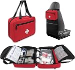 First Aid Organisateur de sacs vides, compacts et portatifs de fournitures médicales avec des compartiments multiples, idéal pour le voyage, le camping, la randonnée et l'utilisation à domicile