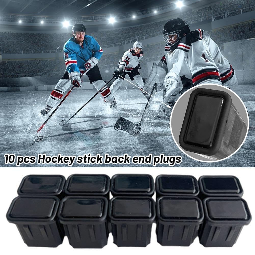10 Hockeyschläger Endkappen Aus Gummi - Schutz Für Schlägerenden