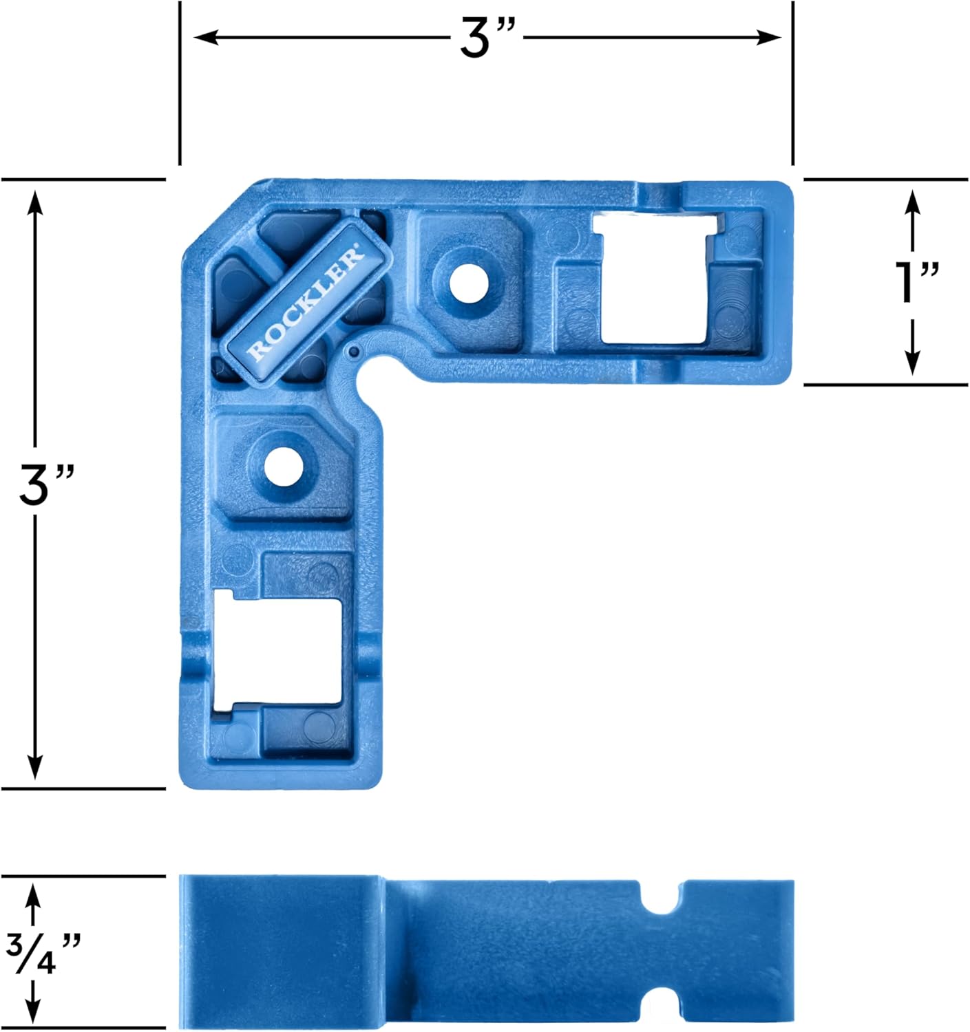 Rockler Clamp-It Mini Assembly Squares 4-Pack - 90 Degree Clamping Squares for Woodworking - Corner Square Clamp for Boxes Drawers Frames, Positioning Squares, Right Angle Clamp Tool.