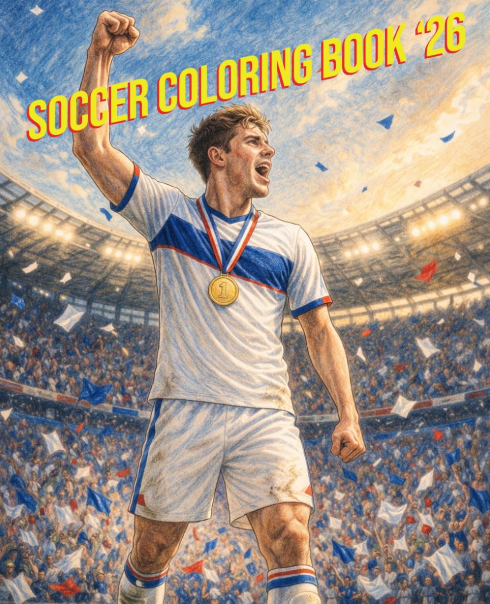 SOCCER COLORING BOOK '26: World Teams, Realistic Players, and Dynamic Match Action