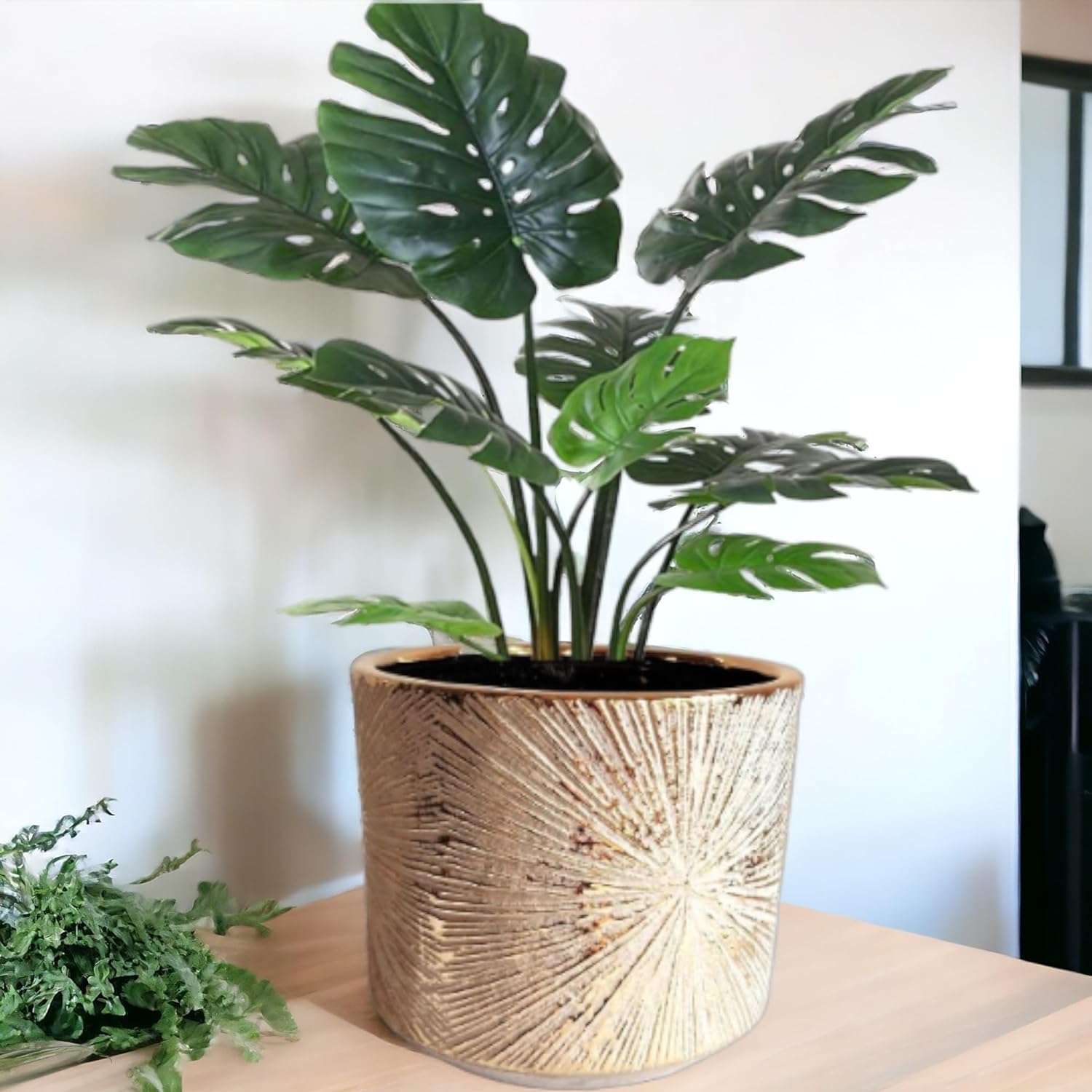 Fox & Fern Ceramic Flower Pot - 5 Inch -11