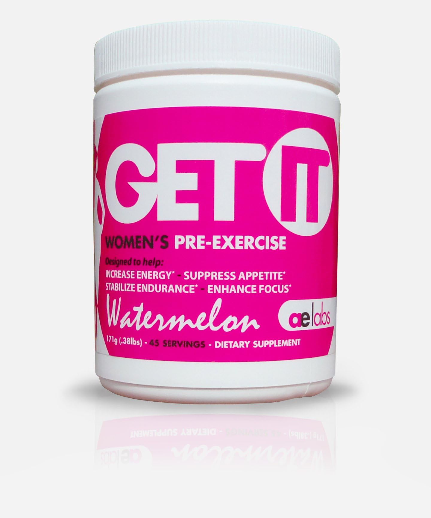 GET IT Women's Pre-workout 45 Servings per bottle!!!