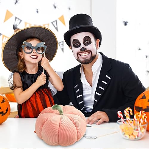 Miniatura 2 de Almohada de peluche de calabaza 3D para abrazar, cojín de felpa de calabaza para Halloween, bonita calabaza para decoración del hogar para Navidad,