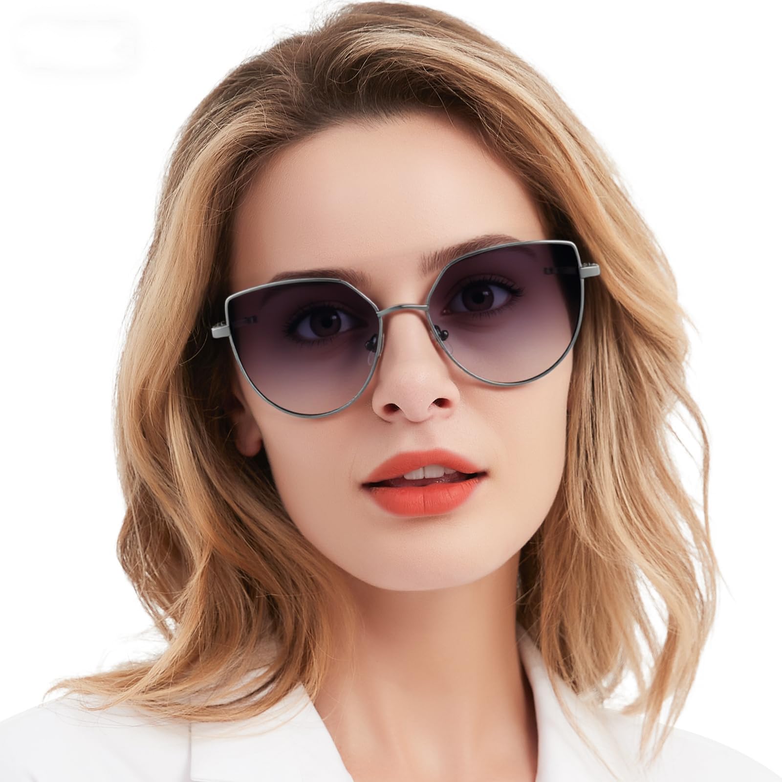 Gafas de sol polarizadas de metal para mujer, Uv400, para exteriores, para conducción