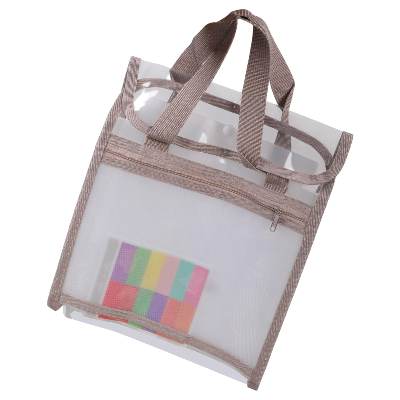 Xjdzineq 13 Pockets Expanding Document Folder Water Resistant Clear PVC File Organiser Expandable File Organiser Sorting Handheld