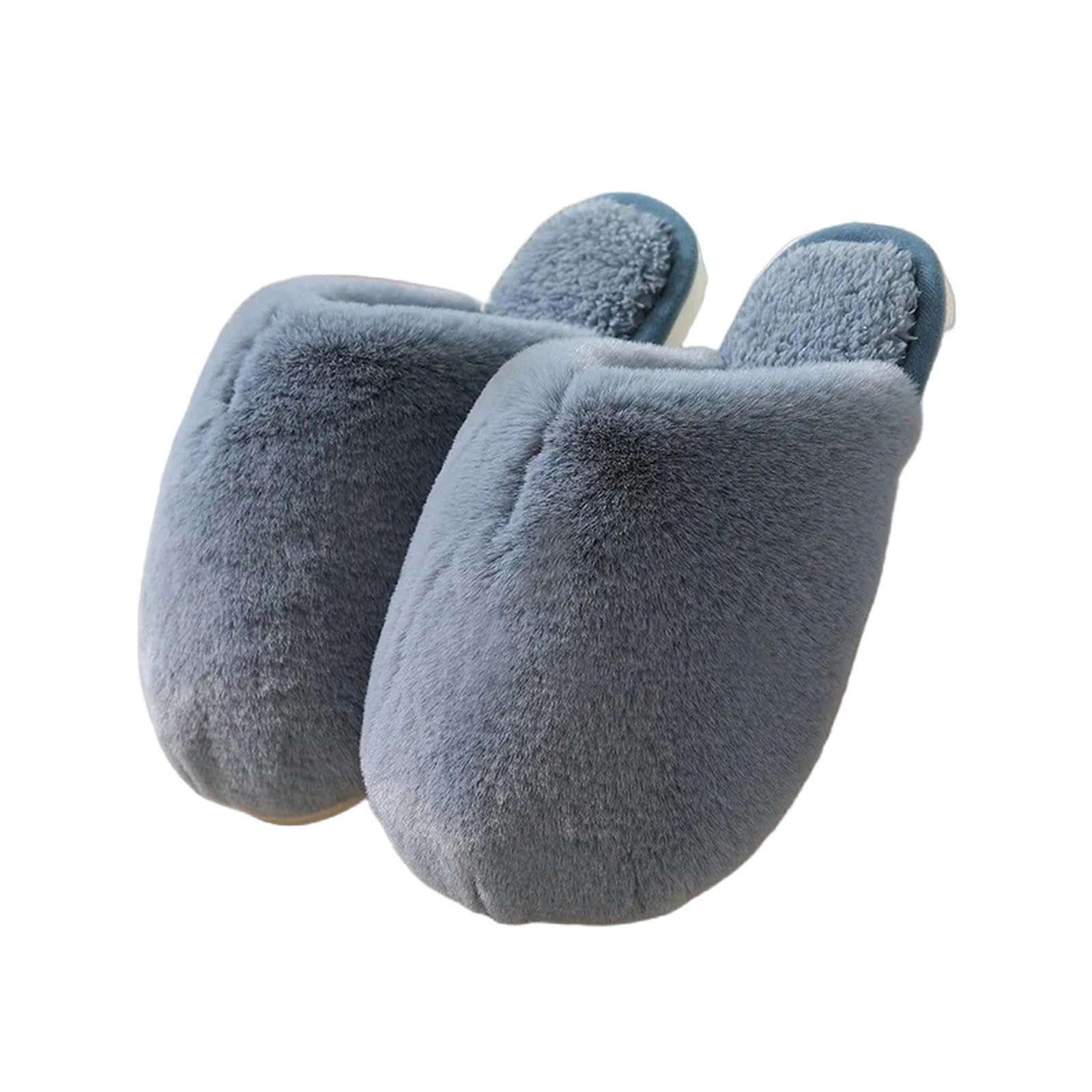 Zapatillas Zapatillas Para Mujeres Hombres Invernal Zapatillas Calientes Zapatillas De Algodón Pareja Zapato De Pisos De Interior