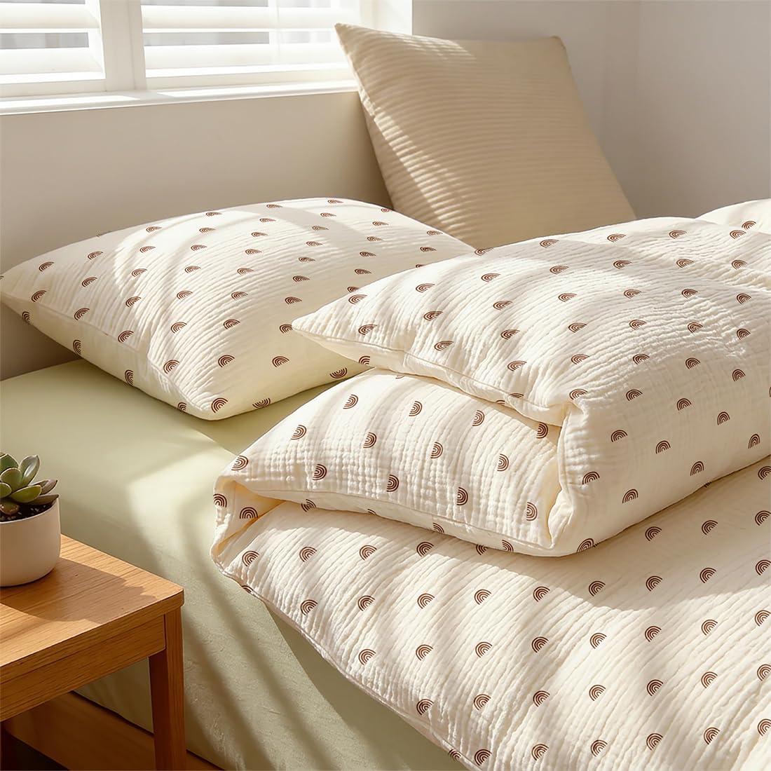 Nayoroom Bettwäsche 135x200 Jungen Kinder Braun Dackel Bettbezug Kinderbettwäsche mit Reißverschluss