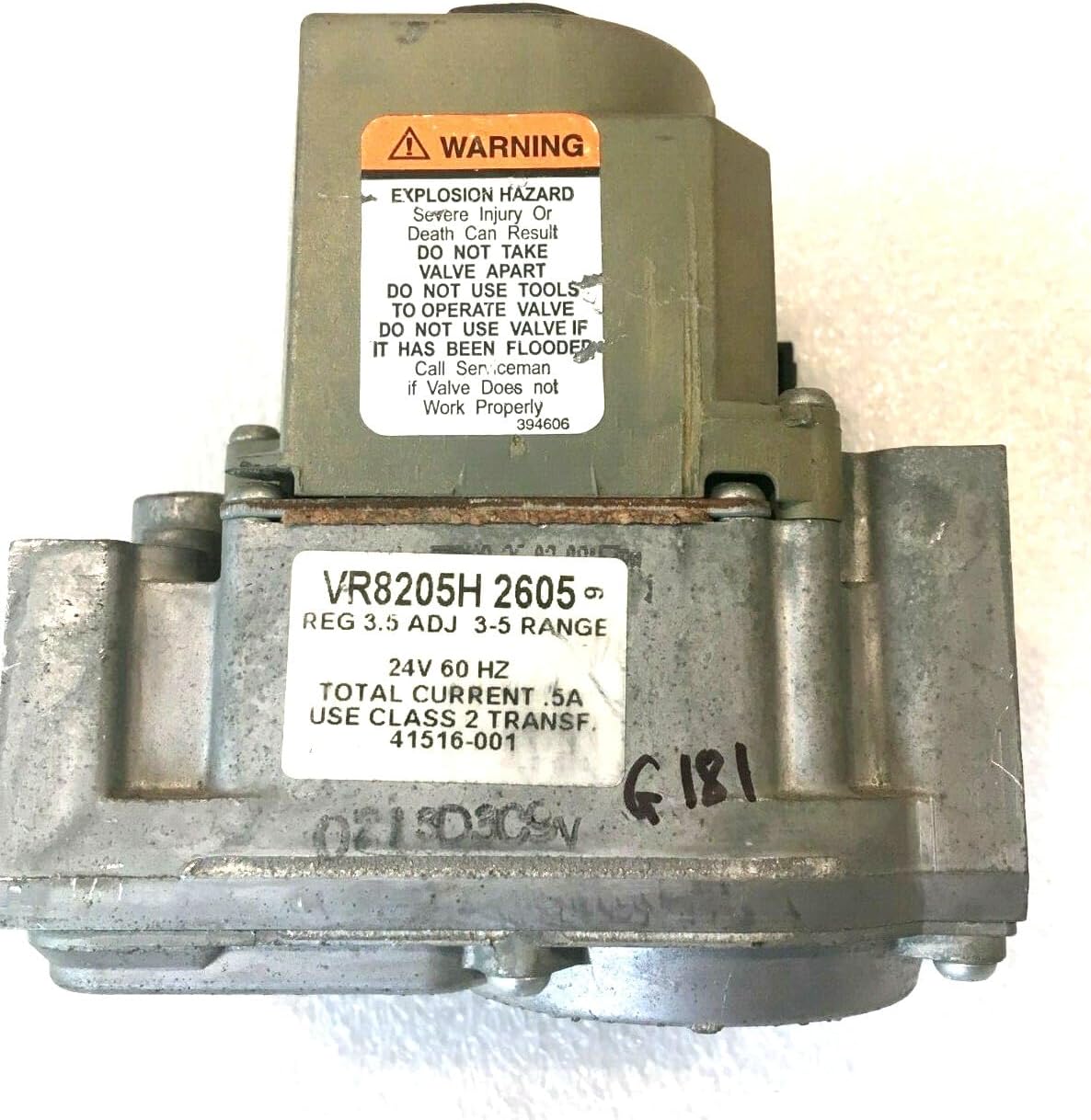 VR8205H-2605 VR8205H2605, 41516-001 Replacement for Honeywell VR8205H 2605 Gas Valve 41516-001