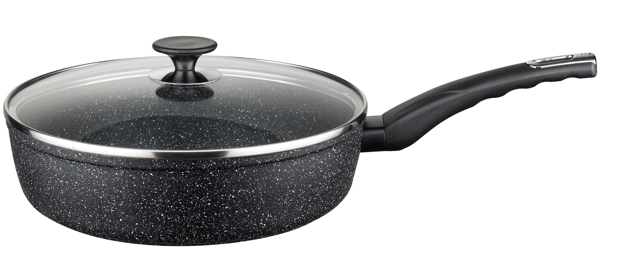 Baumalu - Sauteuse Granit Evolution 28 cm - Alu Forgé - Couvercle