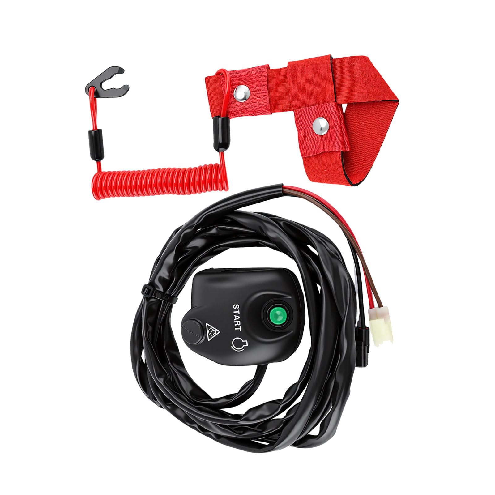 Tbest Interrupteur Moteur Arrêt Démarrage, Ensemble de Coupe Circuit EW2