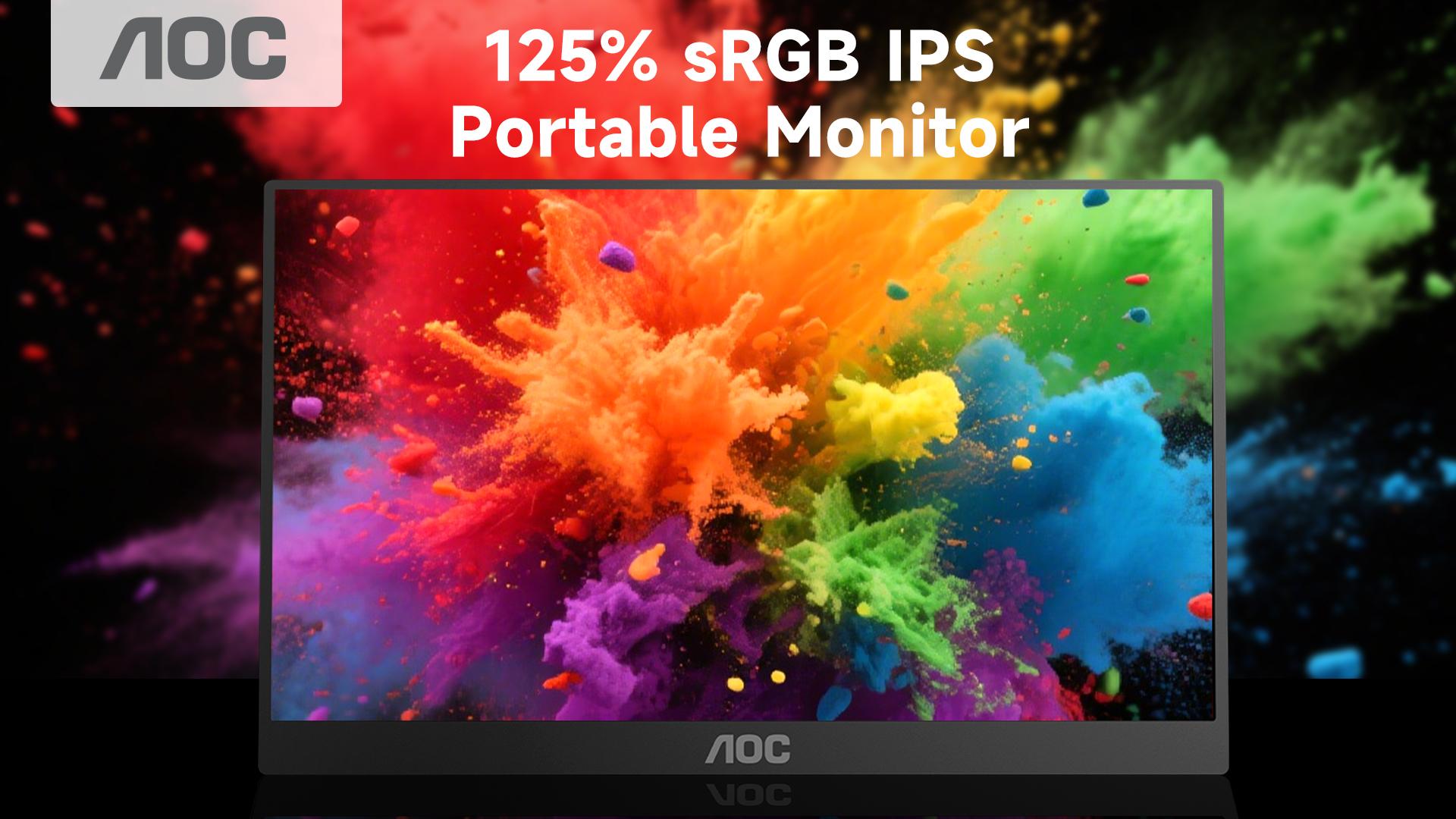 AOC 15.6インチ フルHD IPSモニター Amazon.com: AOC Portable Monitor 15.6'' FHD 1080P IPS 125% sRGB