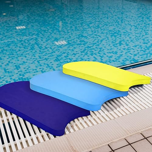 Miniatura 10 de Tabla de natación de espuma EVA, 3 piezas, tabla de natación con bordes antideslizantes para adultos, niños, nadadores principiantes, equipo de