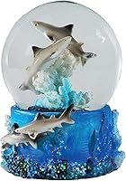 Vista 17 de Globo de agua - Peces de arrecife de Deluxebase. Globo de nieve con pez payaso o figurita de Tang azul. Globo de cristal con purpurina con figurita