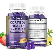2 Bottles Cortisol Supplements for Women & Men 20-in-1 Cortisol Gummies with Ashwagandha Rhodiola Rosea Magnesium Phosphatidylserine Calm Focus Mood Support Healthy Cortisol Levels 30 Day Supply