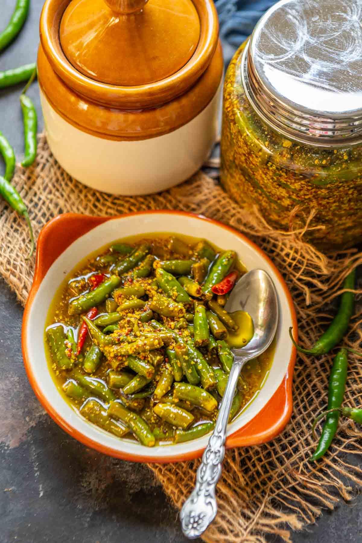 Marwar's Rajasthani Green Chilli Pickle 200g | Homemade Athana Mirch Aachar | Ghar Ka Achar | No Oil, No Preservatives | Spicy & Authentic Taste 4