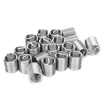 Wire Thread Insert, Insert Nut Good Corrosion Resistance for Power Machinery and Furniture for Hydraulic Machinery Welding Equipment(2D)