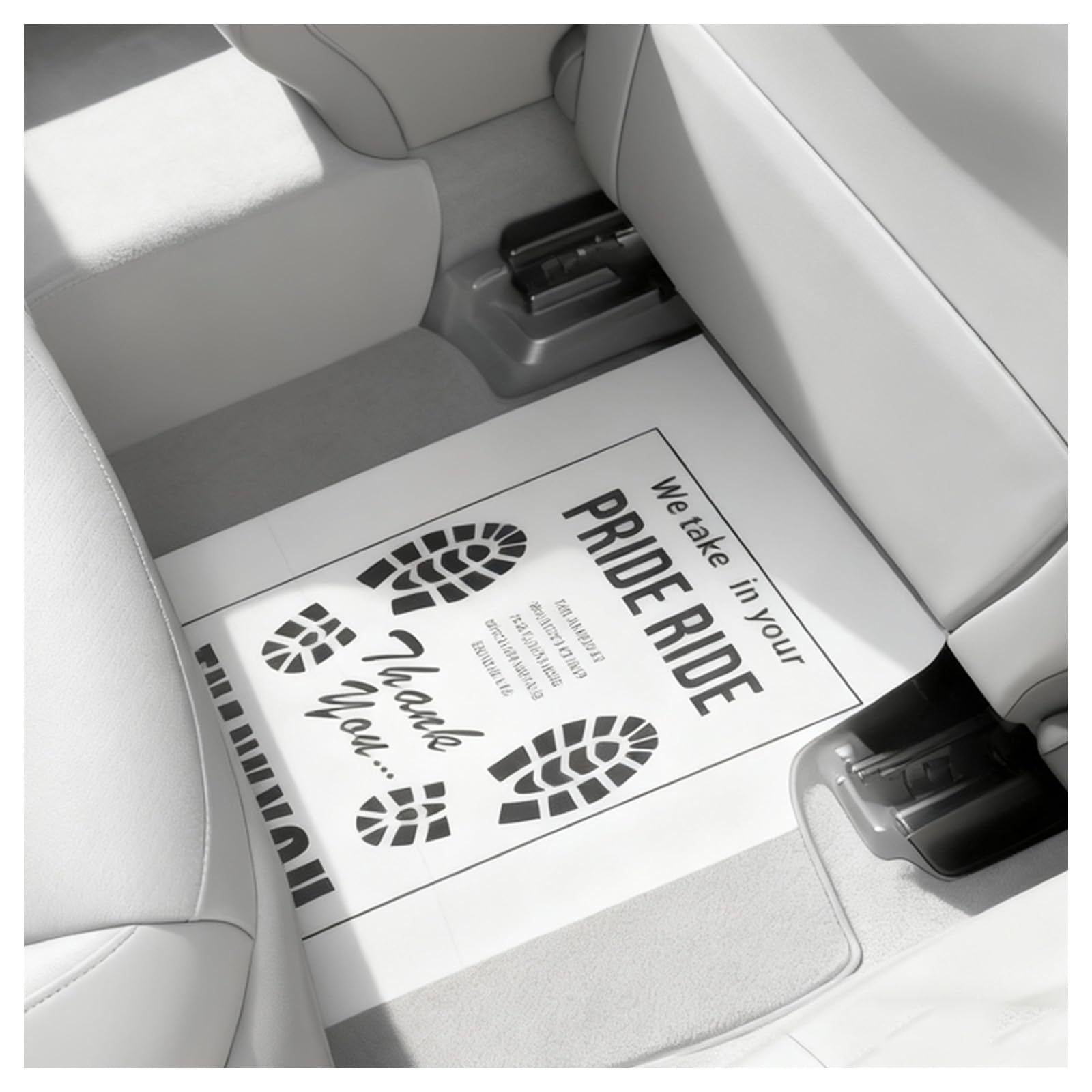 12PCS Paper Floor Mats for Cars Disposable Floor Mats for Cars Used to Protecting Original Carpet from Soil