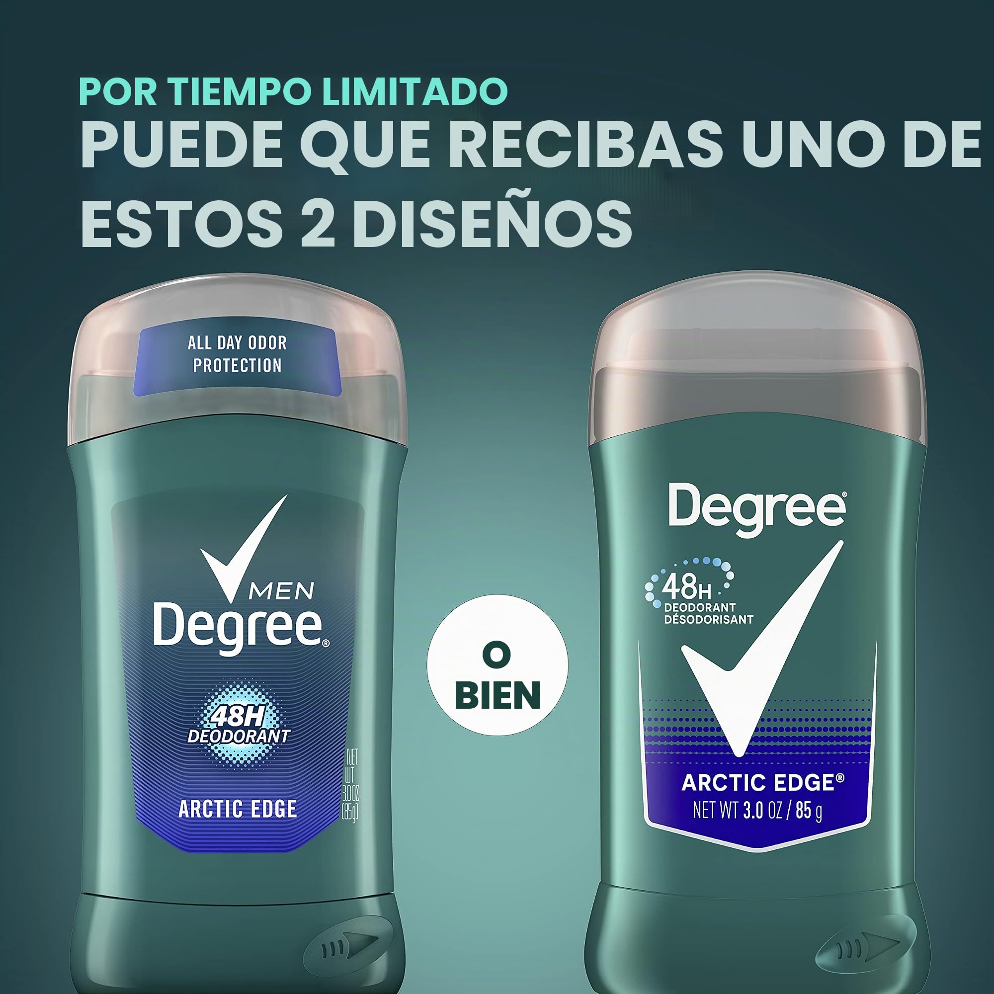 Desodorante Grado Men Extra Fresh, borde ártico, 3 oz (paquete de 6)