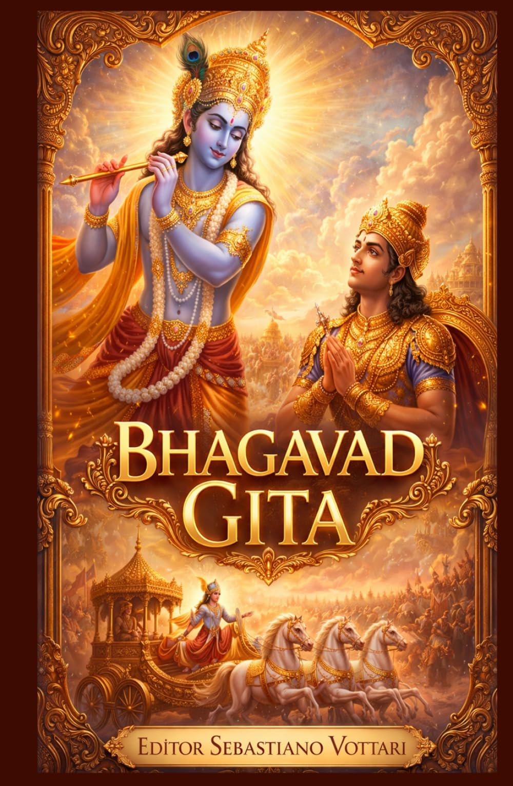 Bhagavad Gita: Traduzione Completa di Tutti i 18 Capitoli - Testo Sacro di Filosofia Indiana, Yoga, Dharma, Conoscenza del Sé, Meditazione e Spiritualità dal Mahabharata (Religione e Spiritualità)