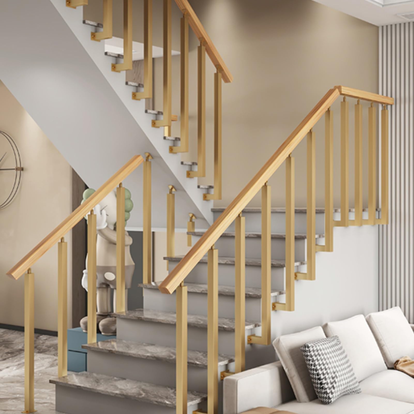 Stair spindles, Stair Spindles Metal Side Mounting Staircase Baluster Post