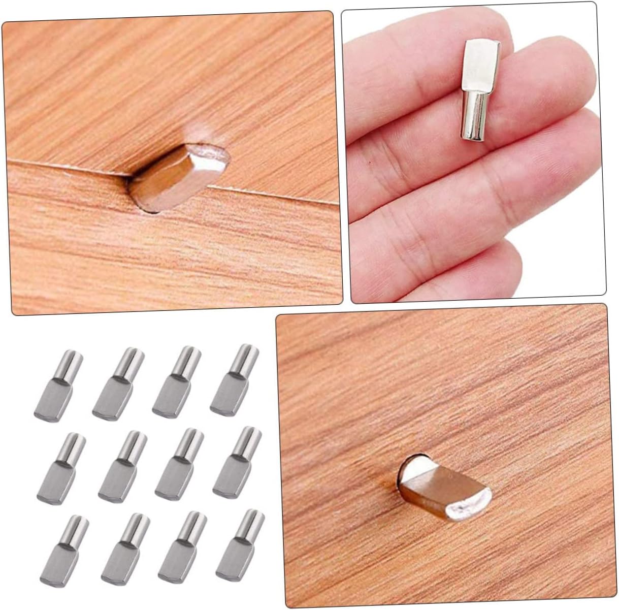 150pcs Shelf Fixing Holders Shelf Support Pins for Cabinets Bookcases Heavy Duty Easy to Install