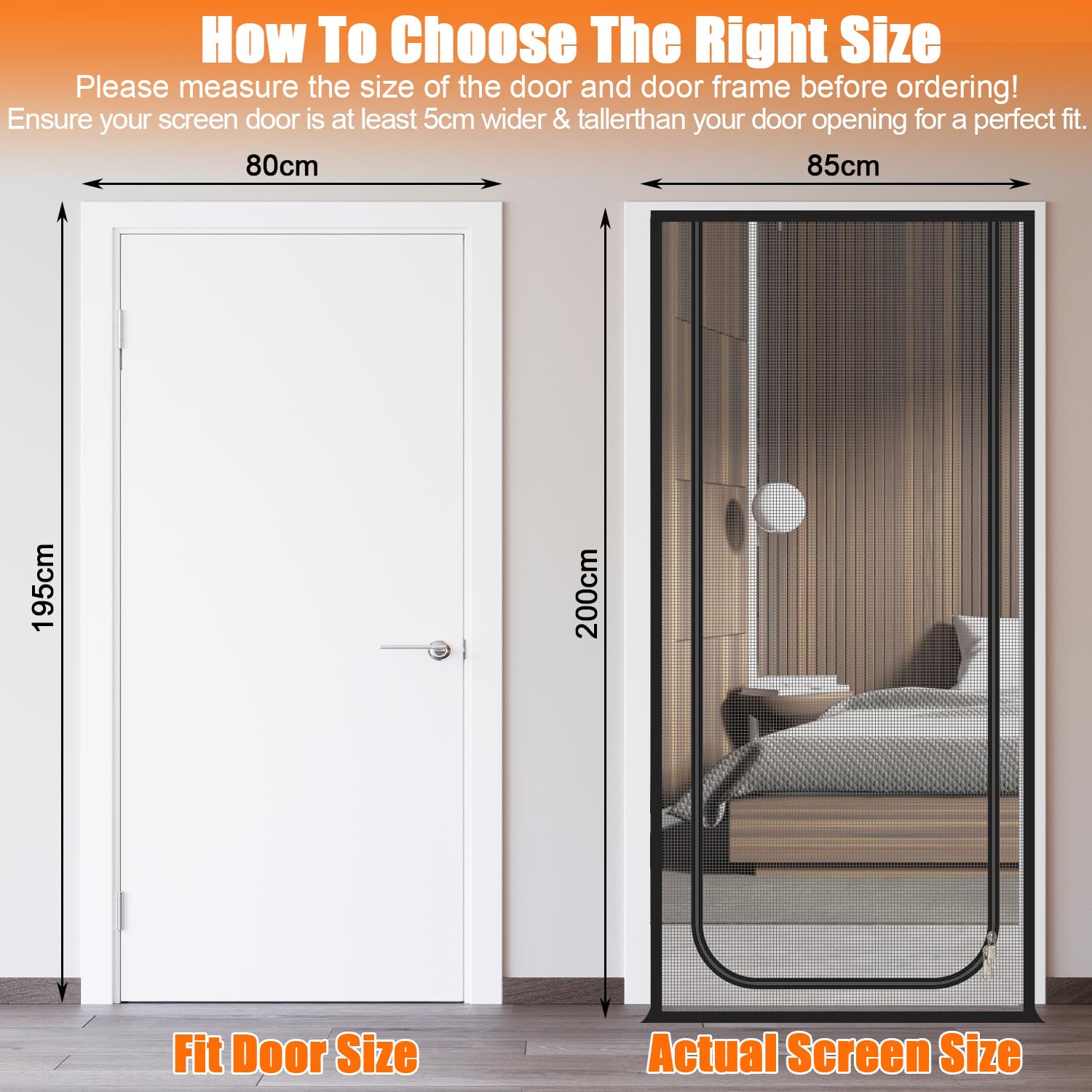 Porte moustiquaire pour chats 85x200cm, porte pour animaux avec fermeture éclair double face, maille renforcée anti-rayures pour chats et chiens (en U - gris)