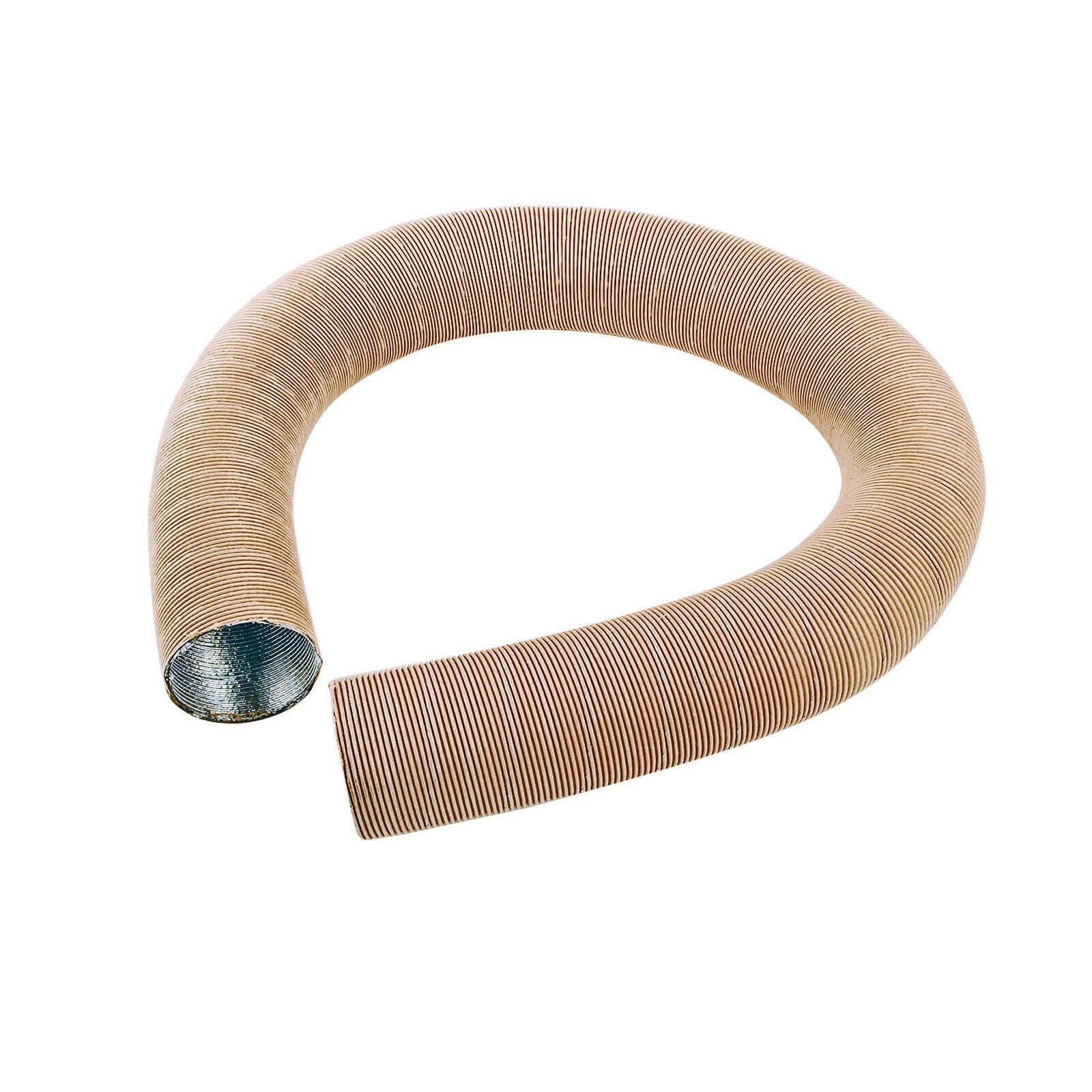 Qikaide Condotto estensibile in alluminio marrone da 300 cm per riscaldatori ad aria diesel per camper, camion, barca, macchina industriale 42 mm 60 mm 75 mm (60 mm)