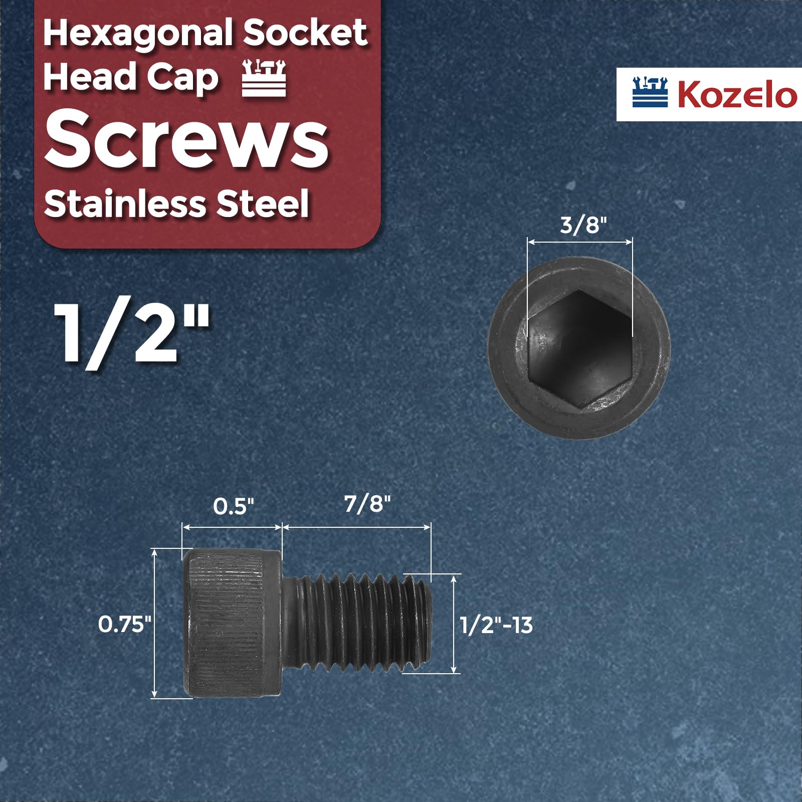 Kozelo 10pcs Socket Head Cap Screws - Image 2