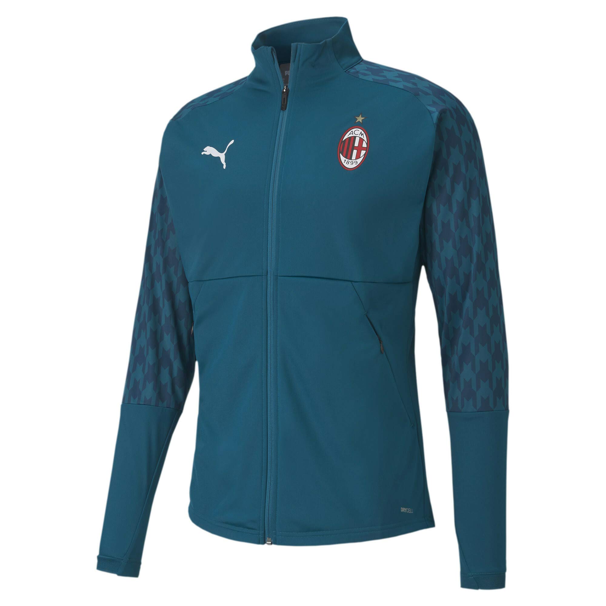 PUMA AC Milan Third Stadium Men's Football Jacket Deep Lagoon-Gibraltar Sea S