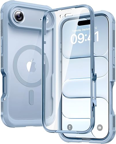 Diaclara Funda magnética diseñada para iPhone Air, protector de pantalla de cuerpo completo, compatible con MagSafe, a prueba de caídas, con