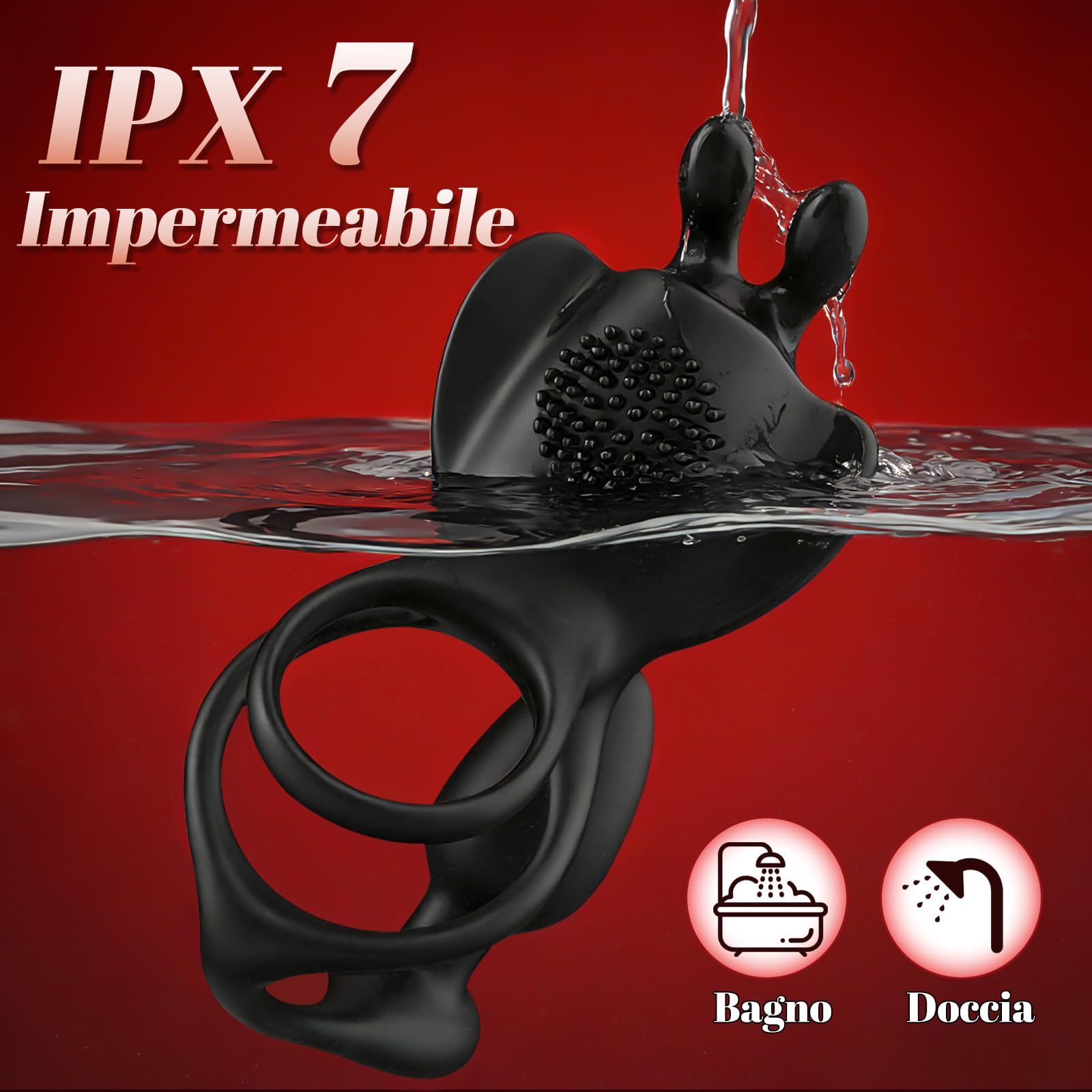 Sex Toys Maschili Anello Penieno Vibrante con Plug Anale Vibrante, Massaggiatore Prostatico con Telecomando e Masturbatore Maschile con 9 Modalità di Vibrazione Anello Vibrante e Butt Plug per Coppia