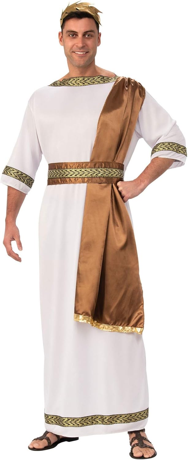 Bristol Novelty AC734 Greek God with Sash Costume, Brown, Standard