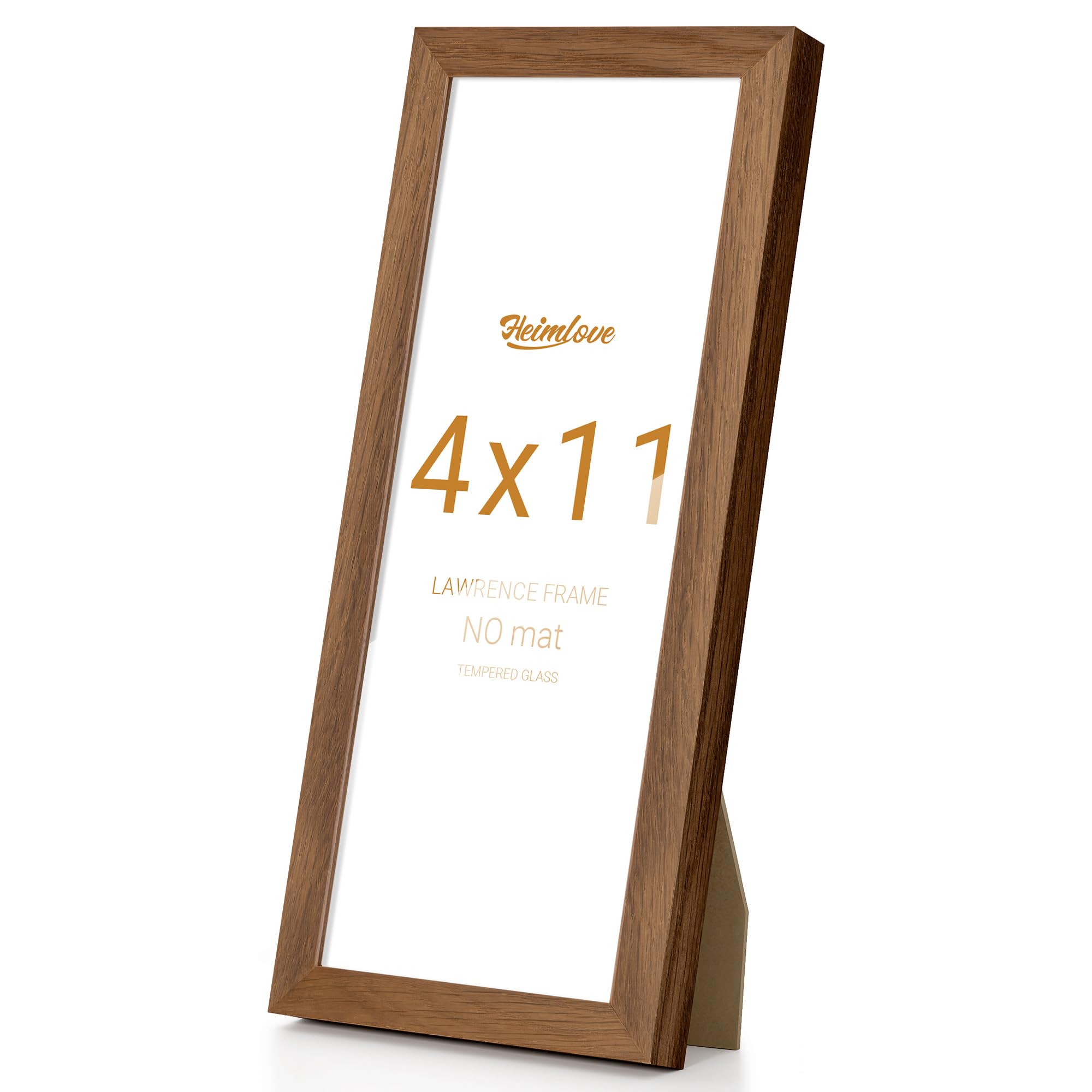 Amazon.com - Heimlove 4x11 Lawrence Picture Frame Solid Oak Wood